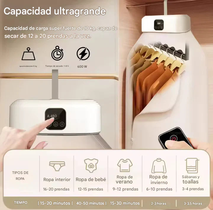 SECADORA PORTATIL DE ROPA ELECTRICA