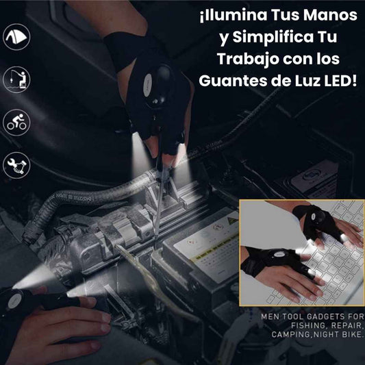 Guantes Con Luz Led Impermeable 🔦 - DESPACHO DIRECTO